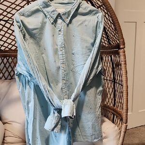 Sonoma Light Blue Casual Button Down Shirt